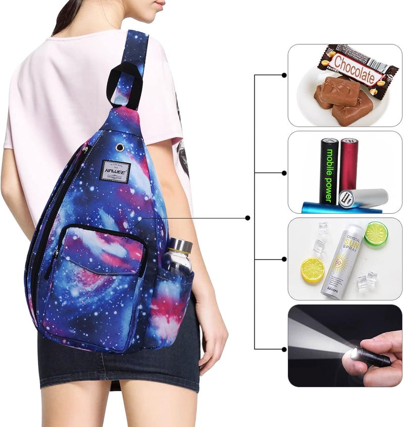 HAWEE Backpack Sling for Women Anti-Water Crossbody Bag Inclined Adjustable Pack | Casual, Adjustable Strap, Water Repellent, for Travel/Sport - Image 3